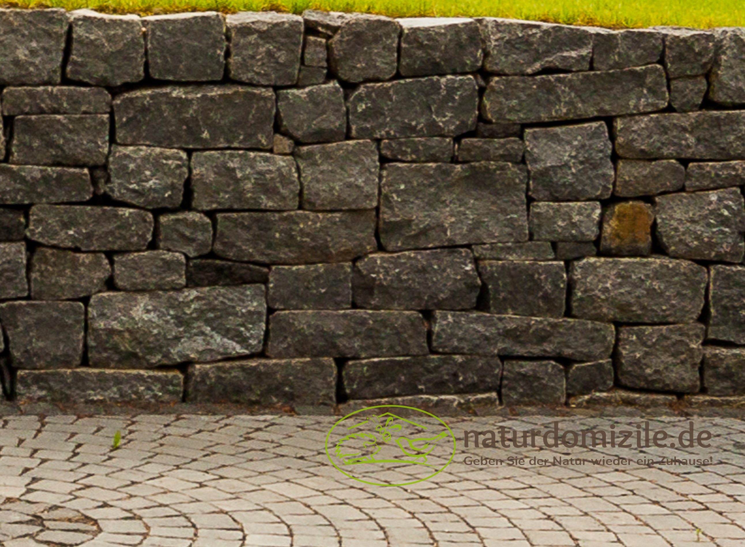 Wildbienensand mit Schichtmauer Basalt für Sandarium 0,5 m²